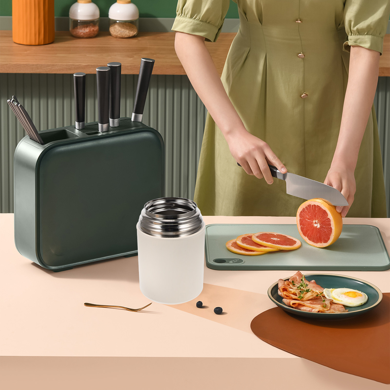 Bento Box - Wadah Makanan Berinsulasi Vakum Berkapasitas Besar