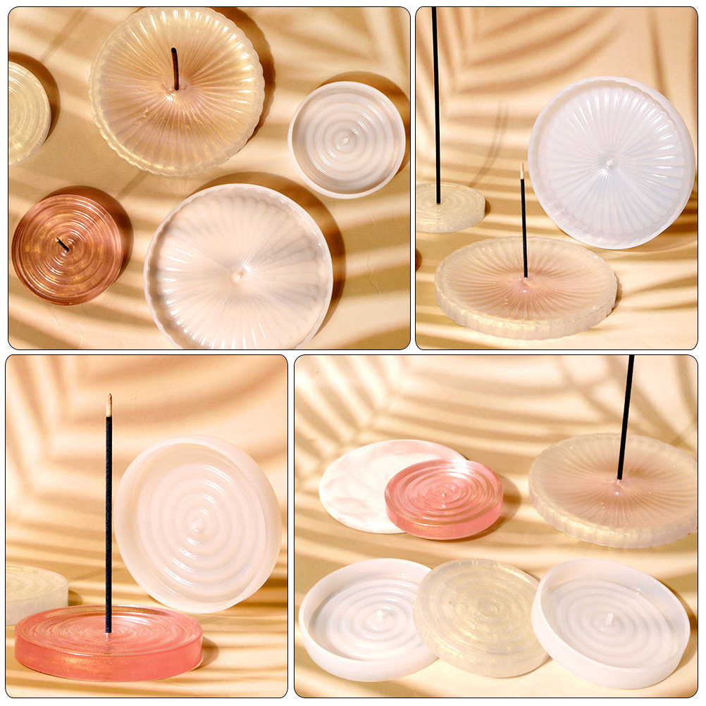 Incense Holder - 2 Buah Cetakan Silikon untuk Tempat