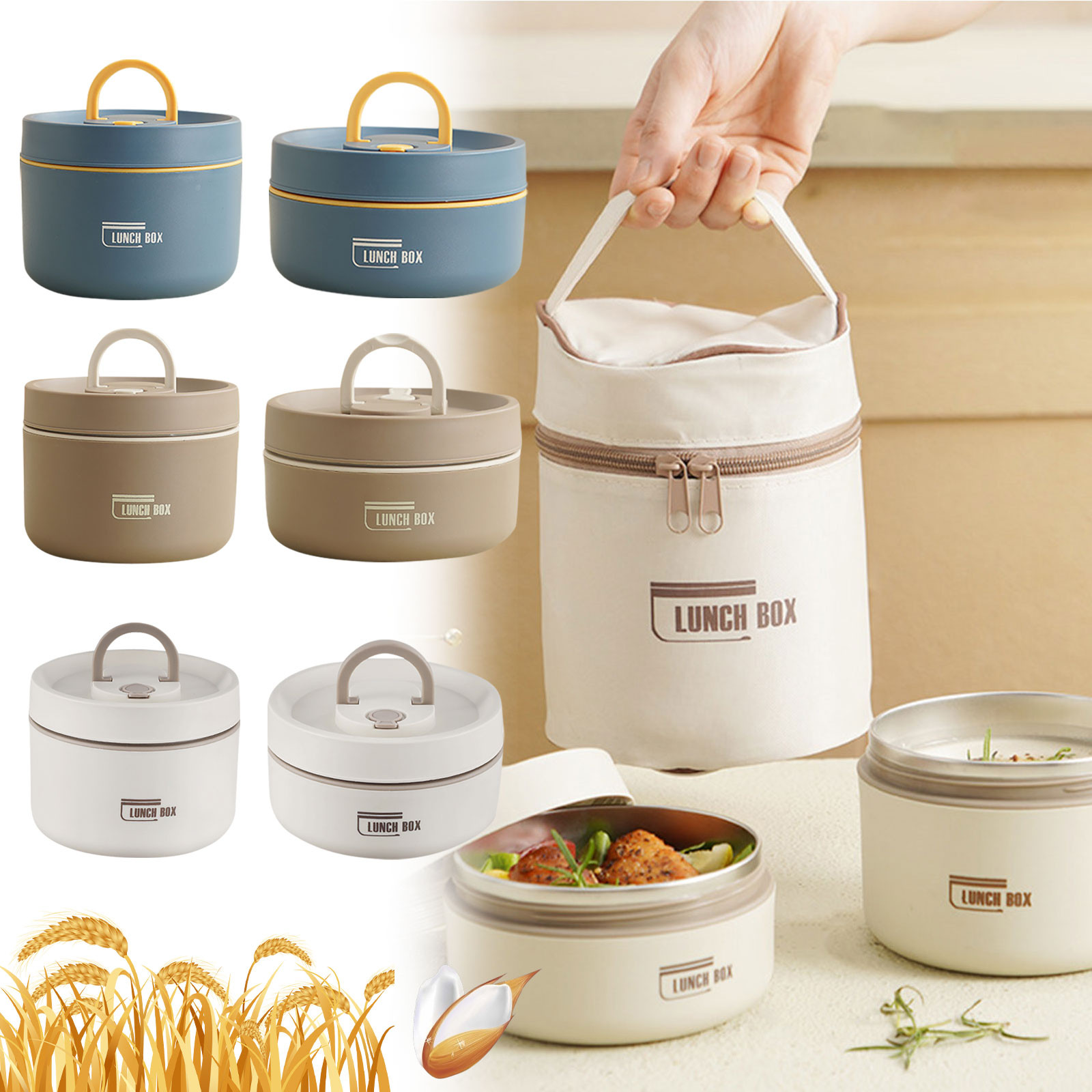 Bento Box - Kotak Makan Siang Termal Stainless Steel,