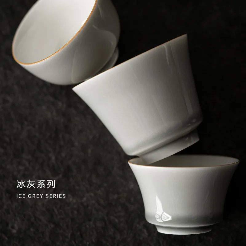 Es Abu-abu Glaze Piala Gaya Je - Japanese Pottery ulasan dan harga