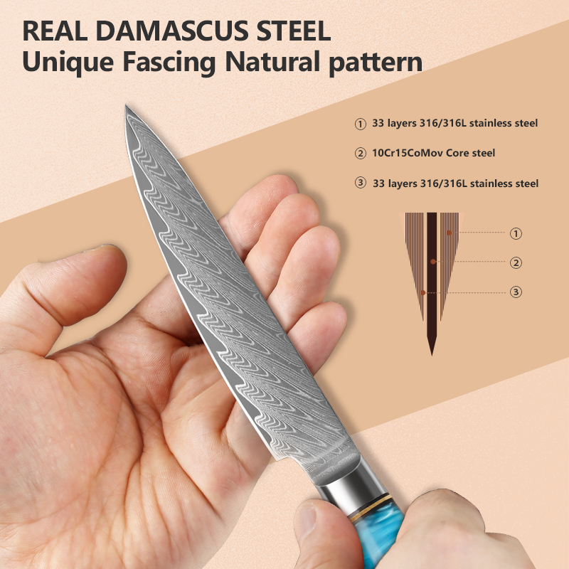 Pisau Utilitas 5-Inci Baja Dam - Japanese Knife ulasan dan harga