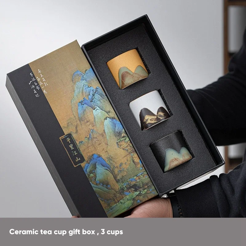 Kotak hadiah, cangkir teh kera - Japanese Pottery ulasan dan harga